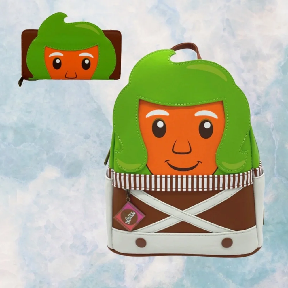 Loungefly‎ Willy Wonka Oompa Loompa Mini Backpack and Wallet
